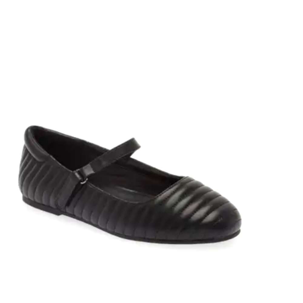Nordstrom Jolie Quilted flat. Girls, 2M, black